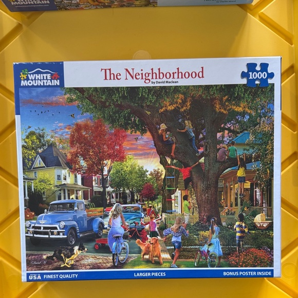 White Mountain Colorful Neighborhood Puzzle - Picture 1 of 1